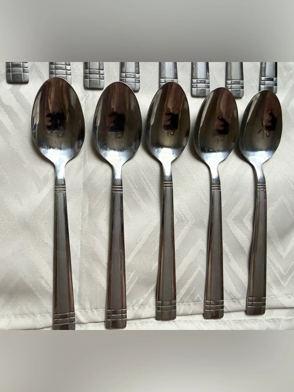 Lot of 43 Cambridge Classic Stainless Steel Flatware Set Forks Knives Spoons